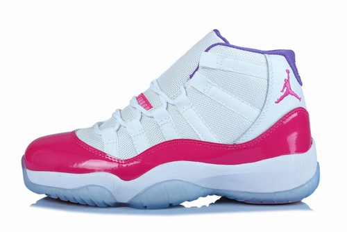 Retro Air Jordan XI(11) Women White/Pink-009